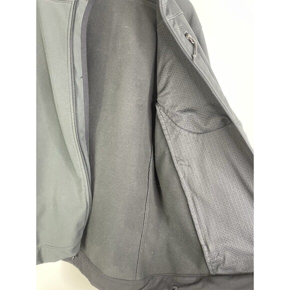 The North Face Jacket Mens Size L Black Zip Pleated Coat with Fleece Lining Apex - Picture 6 of 9